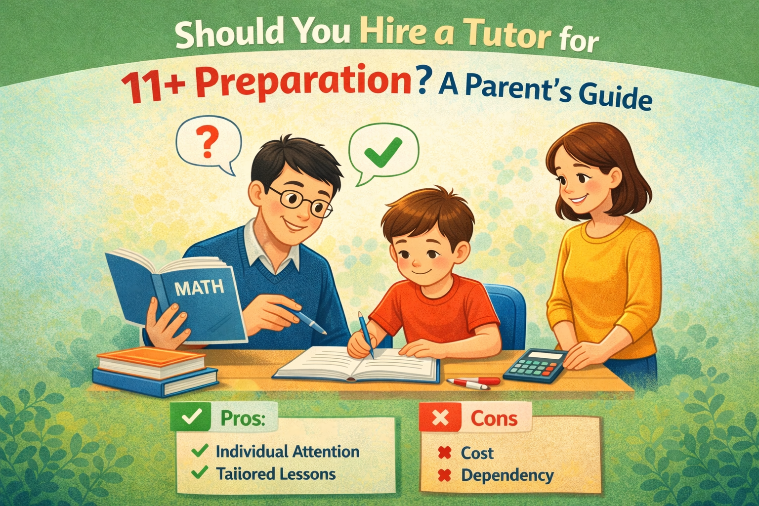 Hiring a Tutor for 11+ Exam Preparation