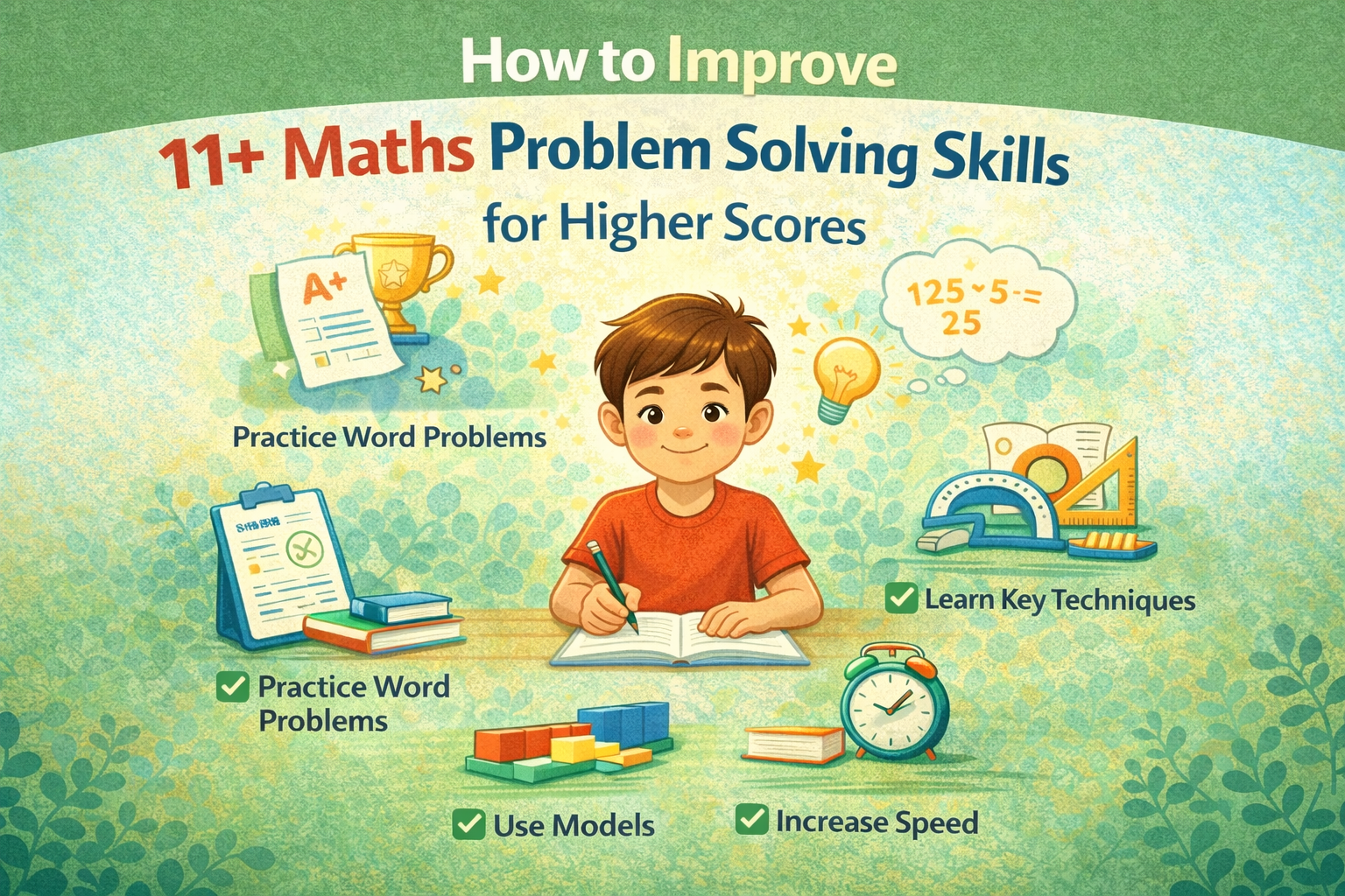improve 11 plus maths problem solving with practice and mock tests